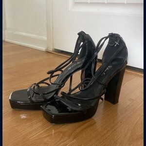 Black strapped Heels